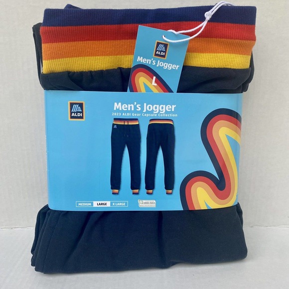 Aldi Pants 223 Aldi Gear Mens Jogger Capsule Collection Nwt Navy